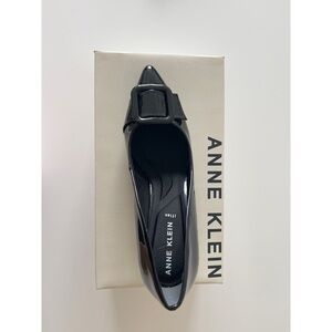 Anne Klein AK Bentley Black Patent Heel